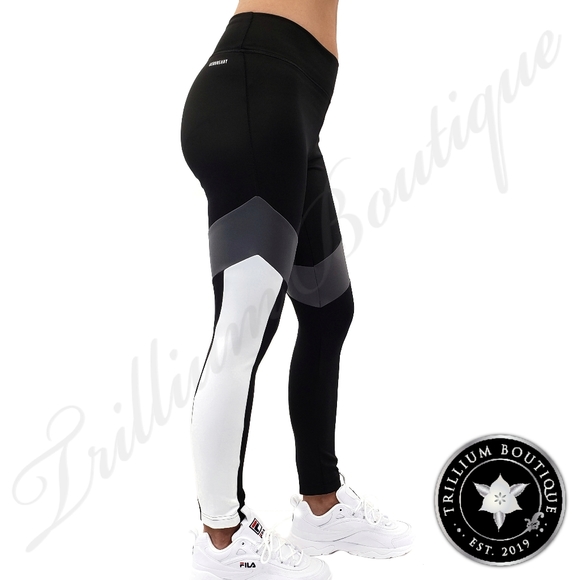 Adidas Aeroready Women's Designed 2 Move 7/8 Colorblock Tights Black - Picture 5 of 7